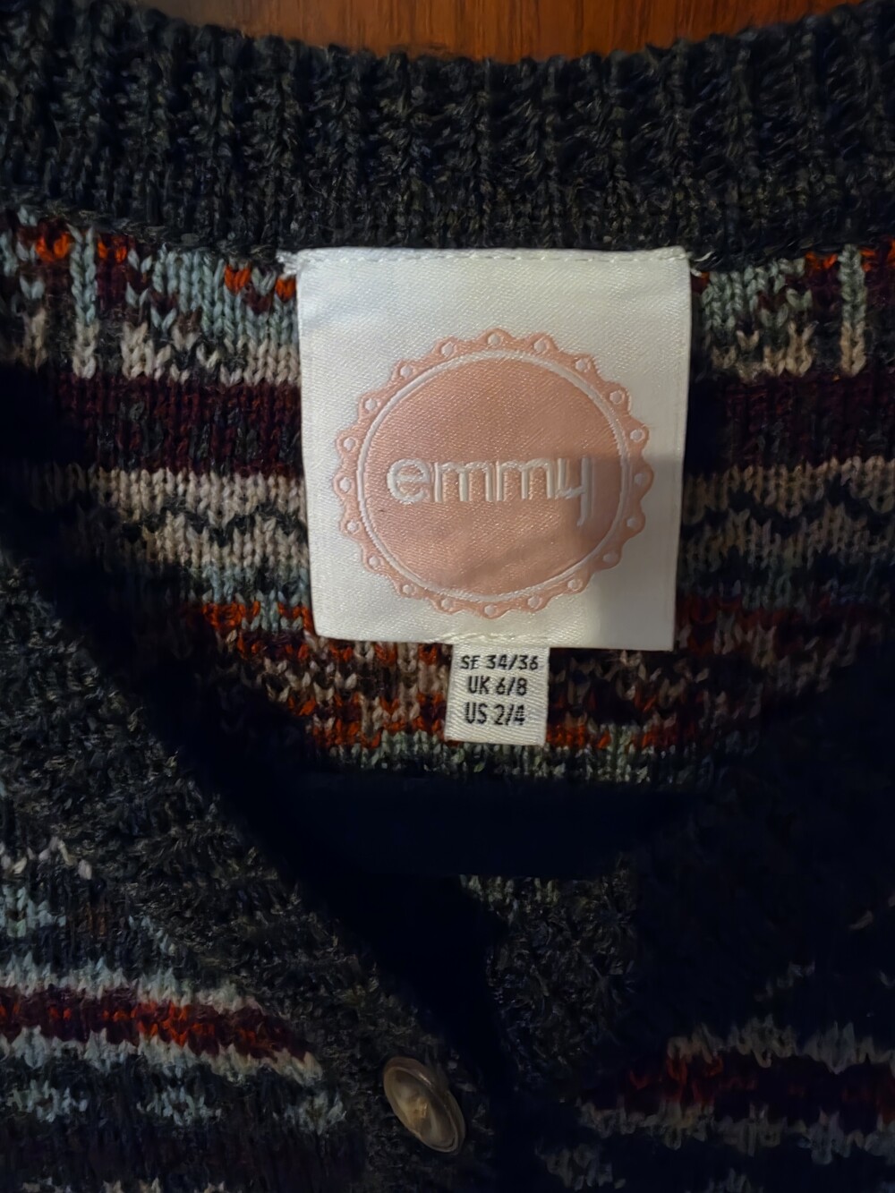 Emmy Design Fair-est Cardigan Small - Picture 3 of 5